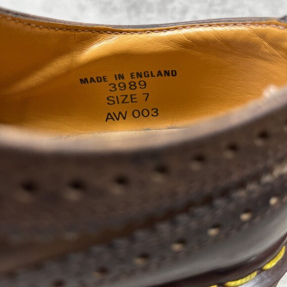 Dr Martens 3989 England Made Brogue Wingtip Oxford Shoes - Men's 7 UK / 8 US - Picture 10 of 10